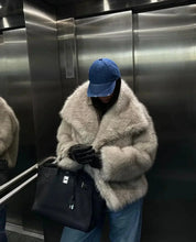 Ivana Luxe faux bontjas dames – zachte warme jas met elegante getailleerde pasvorm