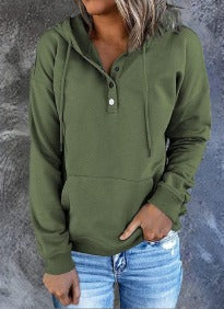 Luna Hoodie | Basic Dames Hoodie Trui met Comfortabele Pasvorm en Effen Design