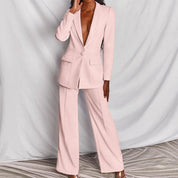 Giulia Blazer Set | Elegant damespak met blazer en pantalon van luxe stof
