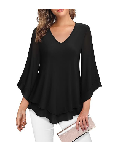 Chiara Top | Dames Eenvoudige Elegante top met Kant details