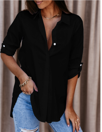 Alessia Blouse | Dames Blouse met Lange Mouwen en Elegante Snit