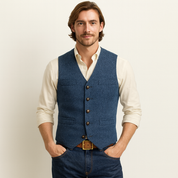 Alessandro Fontana | Vintage Heren Gilet met Knopen