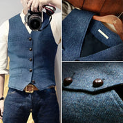 Alessandro Fontana | Vintage Heren Gilet met Knopen