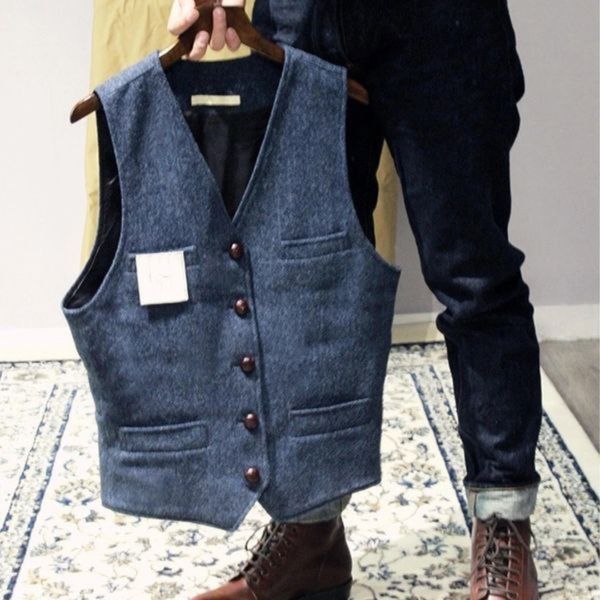 Alessandro Fontana | Vintage Heren Gilet met Knopen