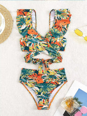 Angélica Bikini Set | Trendy Hoge Taille Bikini met Speelse Print en Comfortabele Pasvorm