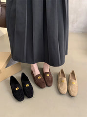 Suède Loafers Dames. Lichtgewicht, Tijdloos Comfortabel – Maison Elara