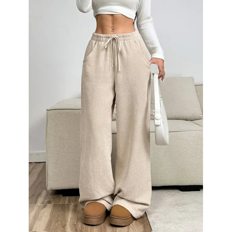Sofia Broek | Dames Corduroy Broek met Hoge Taille en Relaxte Pasvorm