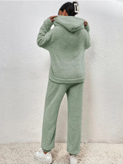 Lana Teddy Set | Heerlijk Warm Dames Huispak met Hoodie en Broek