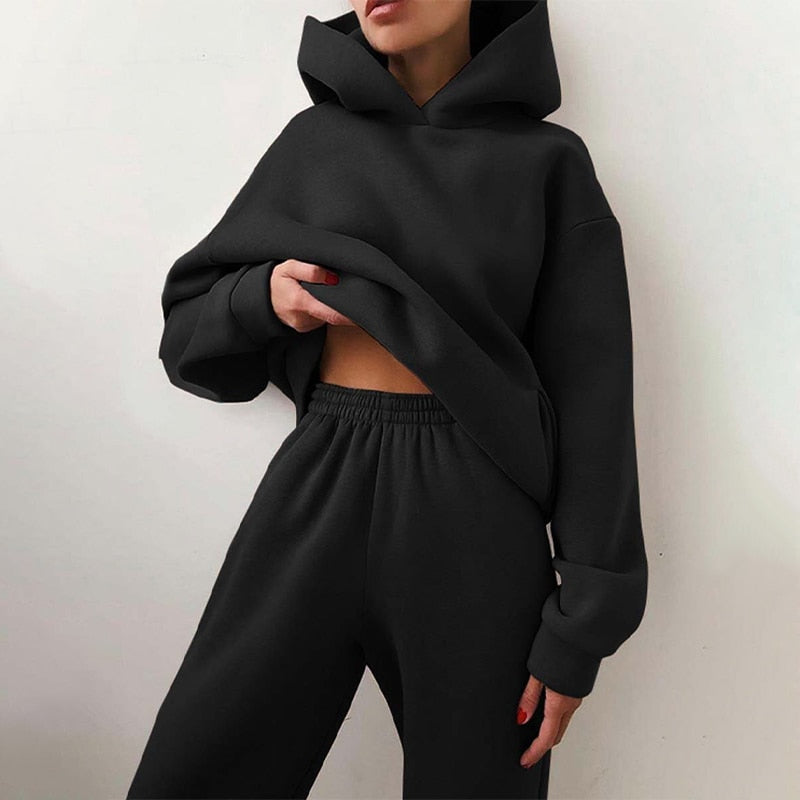 Valentina Loungewear Set | Gezellig Oversized Damespak met Trui en Joggingbroek