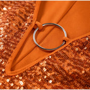 Glitter Mini Jurk - V-hals & Wijde Mouwen - Elena