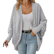 Bontu | Lange Gebreide Cardigan met Batwing-Mouwen