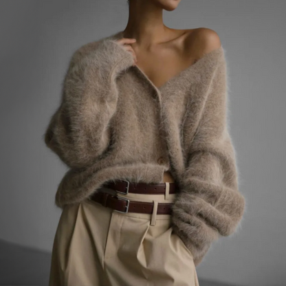 Elena Cardigan | Dames Kasjmier Vest met Tijdloos Design en Regular Fit