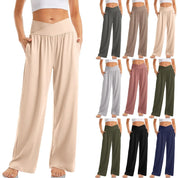 Isabella Broek | Dames Yogabroek met Wijde Pijpen en Comfortabele Pasvorm