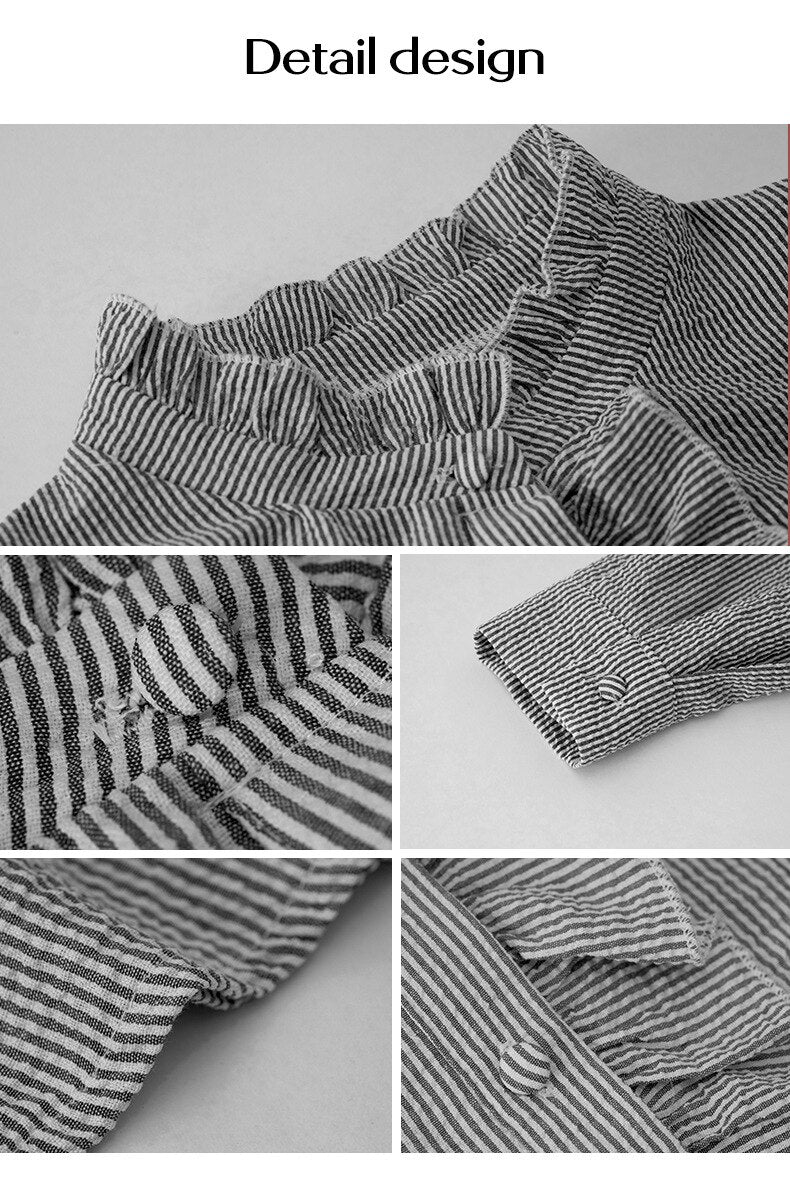 Alexia Blouse | Tijdloze Licht Getailleerde Blouse van Katoen met Subtiele Kraag en Knoopsluiting