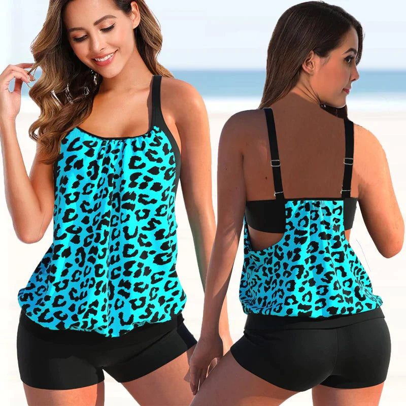 Amira Tankini Set | Fashion Tanktop en Bikinibroekje voor stijl en bedekking