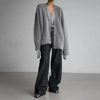 Elena Cardigan | Dames Kasjmier Vest met Tijdloos Design en Regular Fit