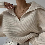 Veloura Trui | Zachte Katoenmix Oversized Trui voor de Perfecte Casual Look