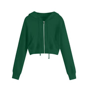 Alessia Hoodie | Kort Dames Sweatshirt met Kap en Trendy Winterlook