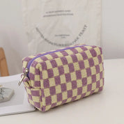 Amara Make-up Tas | Geruite Y2K beautybag met trendy retro design
