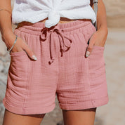 Syan Shorts | Luchtige Katoenen Dames Short met Zakken en Comfort Fit