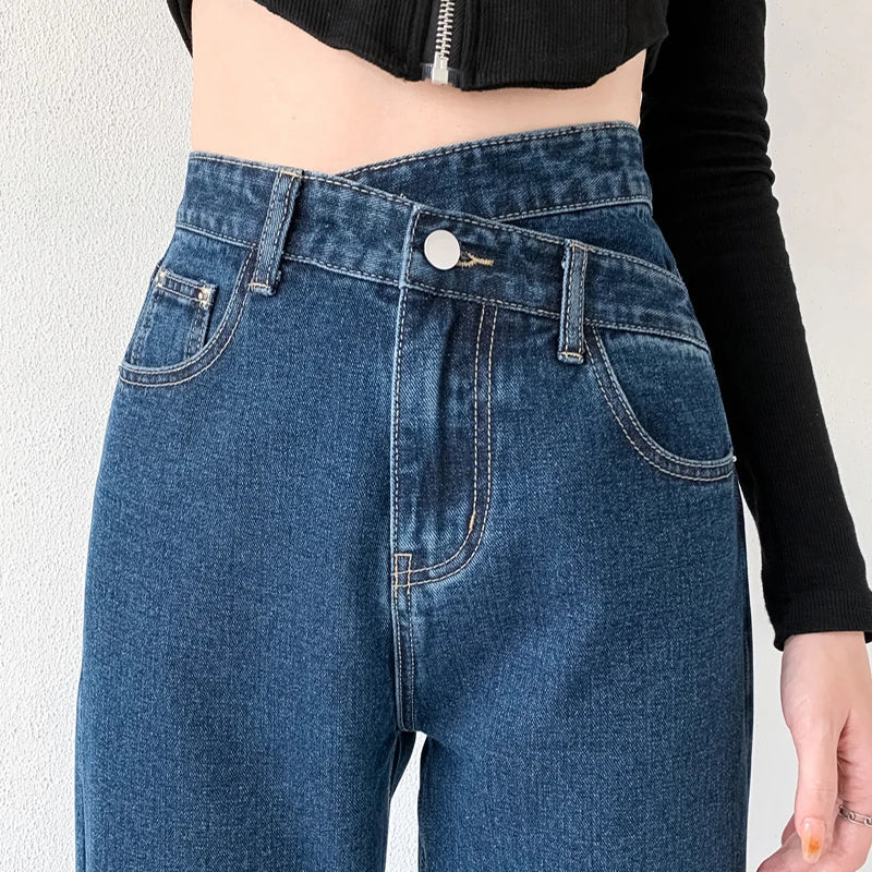 Livia Jeans | Dames Mom Jeans met Hoge Taille en Klassieke Pasvorm