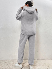 Lana Teddy Set | Heerlijk Warm Dames Huispak met Hoodie en Broek