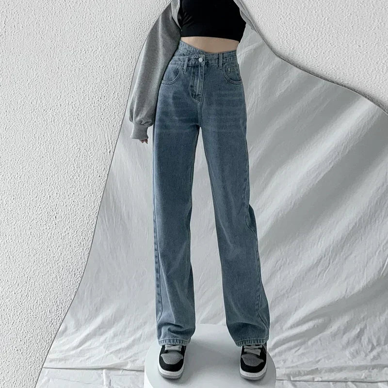 Livia Jeans | Dames Mom Jeans met Hoge Taille en Klassieke Pasvorm