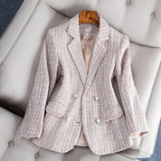 Ekko Blazer | Getailleerde Geruite Blazer met Klassiek Design en Moderne Flair