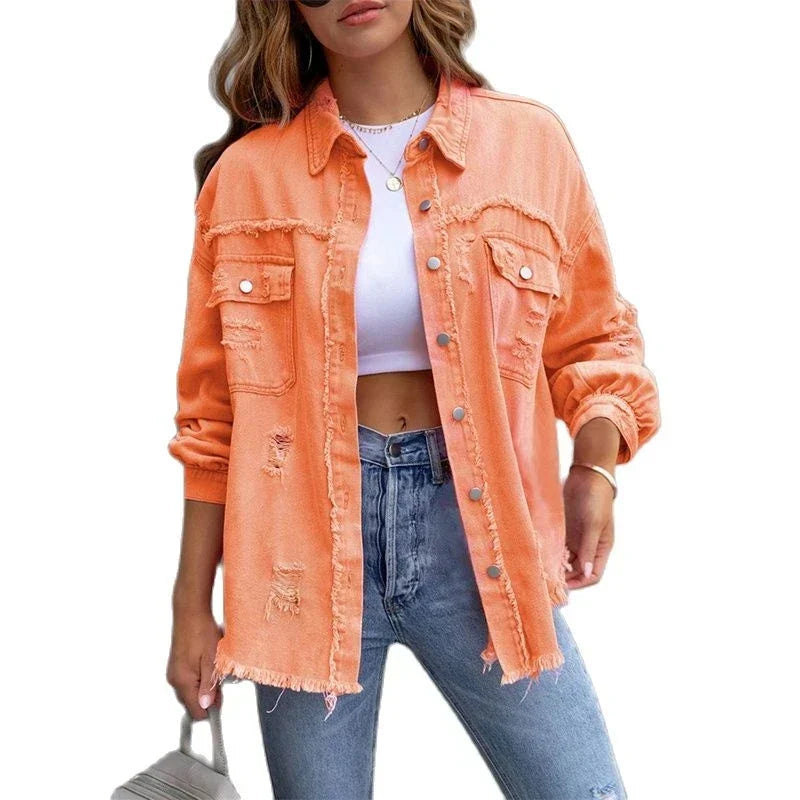 Valentina Jacket | Bohemian Denim Jack met Perfecte Pasvorm en Ibiza Vibes