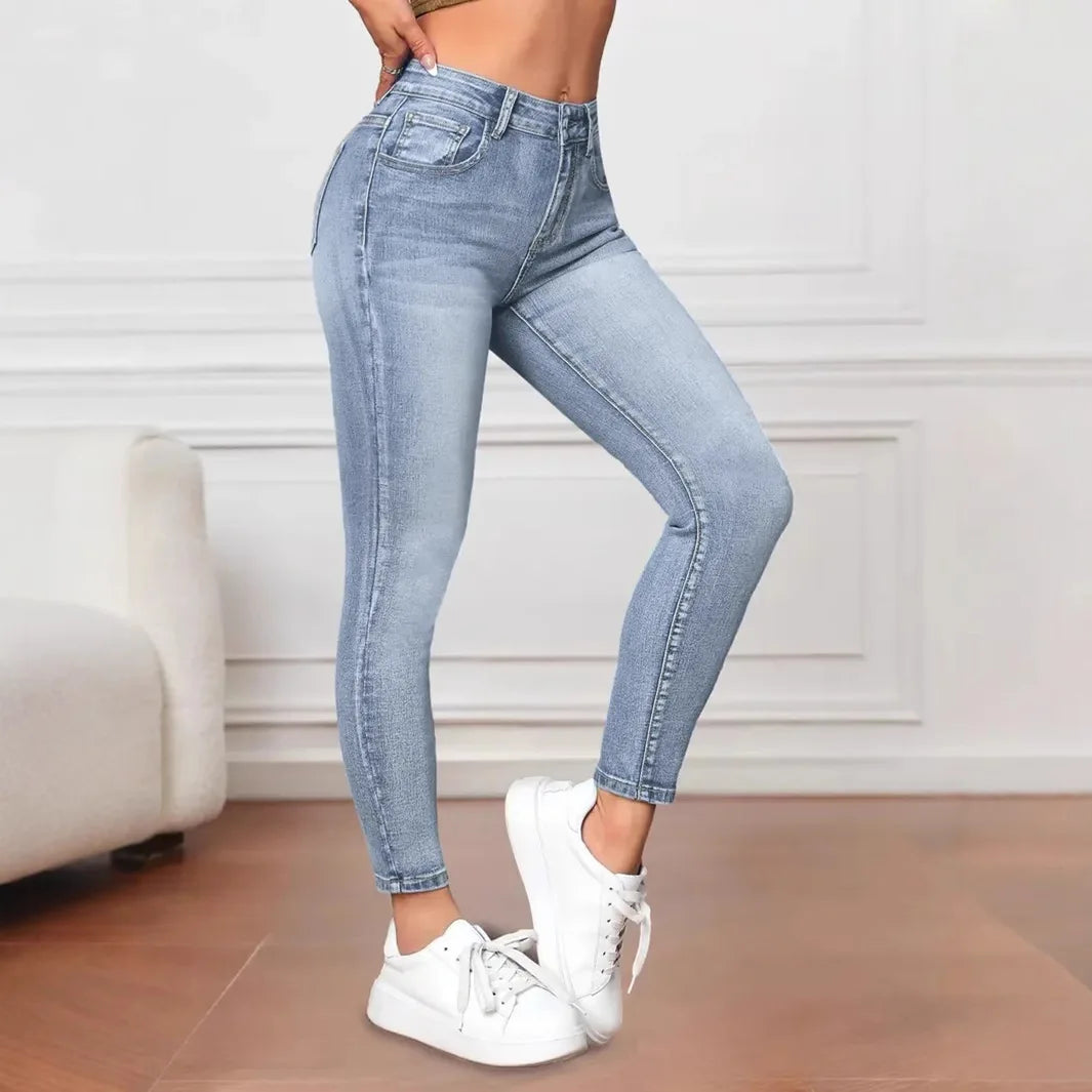 Allegra Jegging | Dames Skinny Jeans met Hoge Taille en Klassieke Details