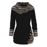 Siena Hoodie | Dames Winter Sweatshirt met Capuchon en Ethno-Print