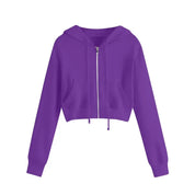 Alessia Hoodie | Kort Dames Sweatshirt met Kap en Trendy Winterlook