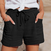 Syan Shorts | Luchtige Katoenen Dames Short met Zakken en Comfort Fit