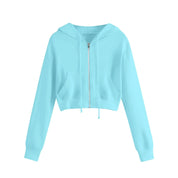 Alessia Hoodie | Kort Dames Sweatshirt met Kap en Trendy Winterlook