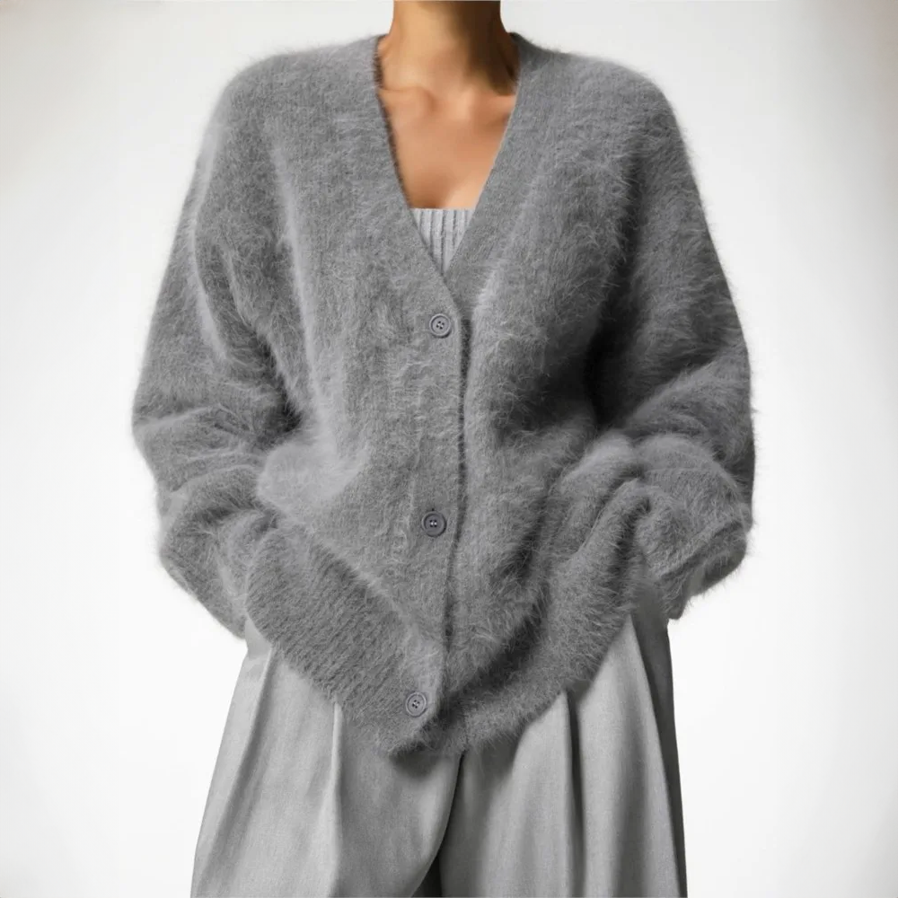 Elena Cardigan | Dames Kasjmier Vest met Tijdloos Design en Regular Fit