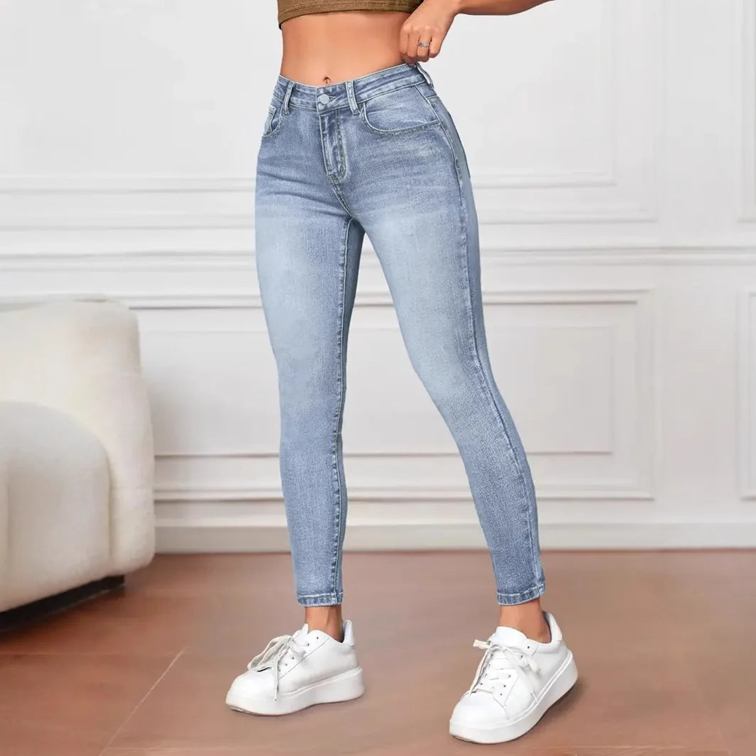 Allegra Jegging | Dames Skinny Jeans met Hoge Taille en Klassieke Details