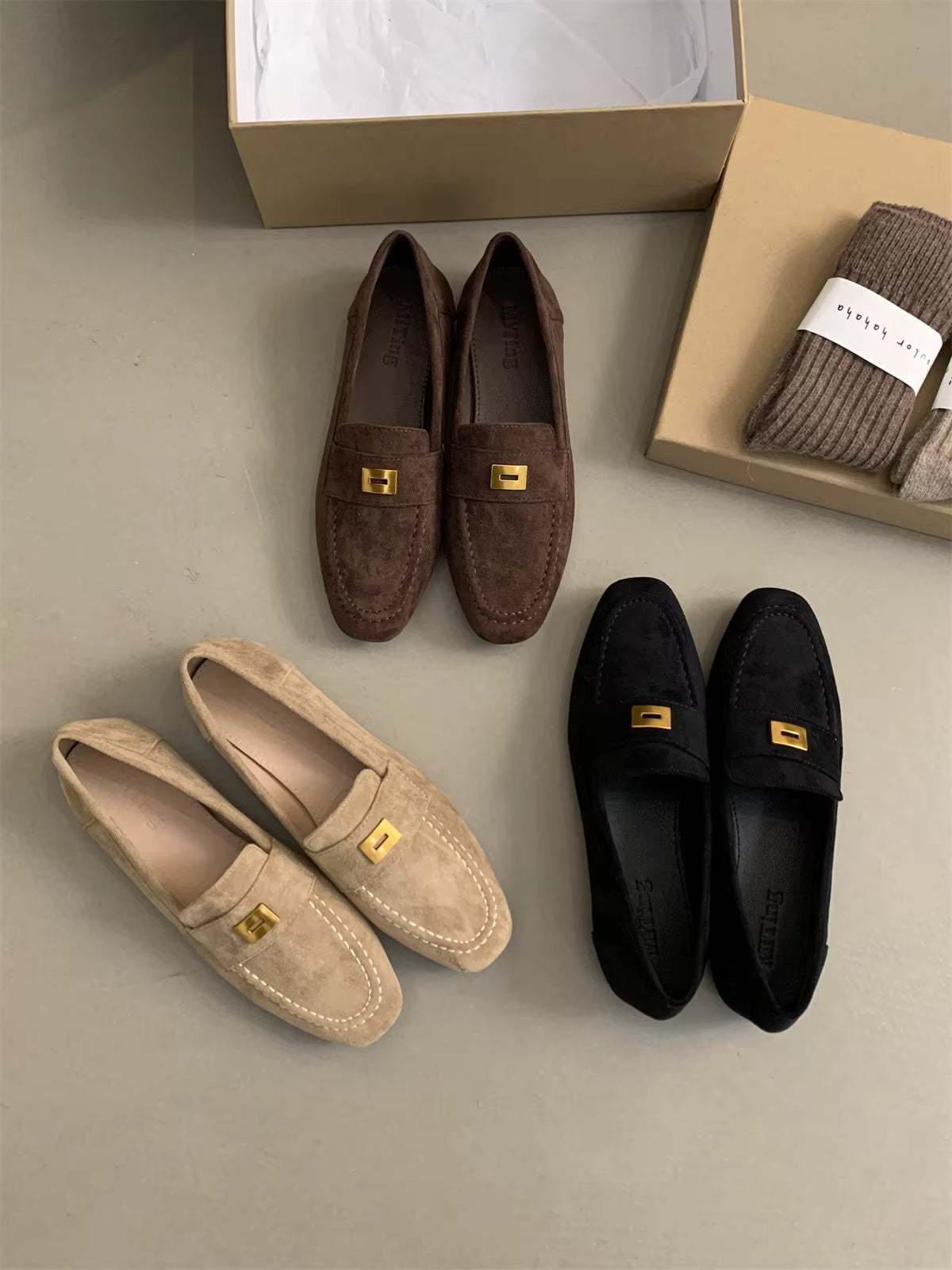 Suède Loafers Dames. Lichtgewicht, Tijdloos Comfortabel – Maison Elara