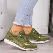 Claudia Sneaker | Orthopedische Dames-Sneaker met Ritssluiting en Flexibele Zool