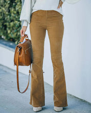 Selena Flare Pants | High Waist Flare Broek met Comfortabele Stretch en Trendy Pasvorm