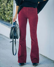 Selena Flare Pants | High Waist Flare Broek met Comfortabele Stretch en Trendy Pasvorm