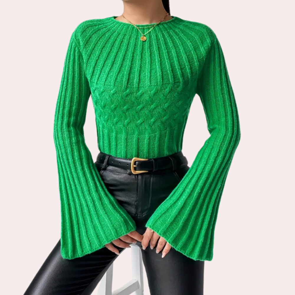 Julie ribbel trui | Comfortabele Trui voor Dames