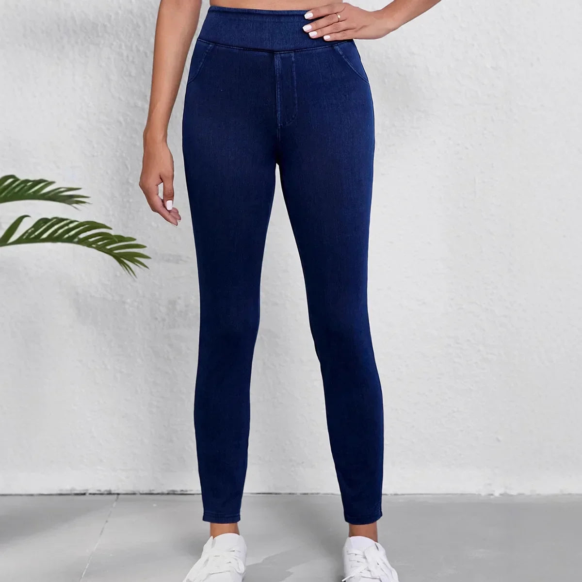 Alessia Broek | Dames Skinny Broek met Hoge Taille en Stretch Pasvorm