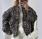 Bomber Jas Met Luipaard Print - Tussenjas dames - BMBR