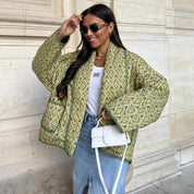 Annemarie Gedessineerde Jas | Elegante Tussenjas met Flatterende Pasvorm en Unieke Print