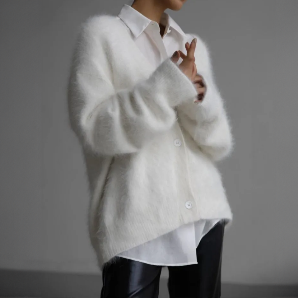 Elena Cardigan | Dames Kasjmier Vest met Tijdloos Design en Regular Fit