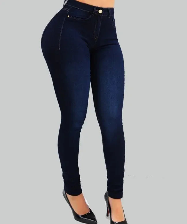 Giulia Broek | Dames Stretch Broek met Hoge Taille en Slim Fit Pasvorm