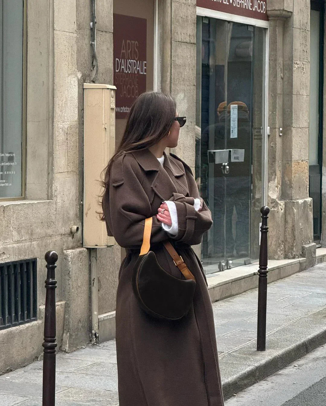 Luxe Wol Trenchcoat met Ceintuur Dames – Double Breasted jas | Luciana Belluci