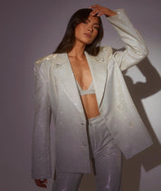 KatesSuit | Stijlvol Damespak met Glitters – Blazer, Top en Broek als Set of Los Verkrijgbaar