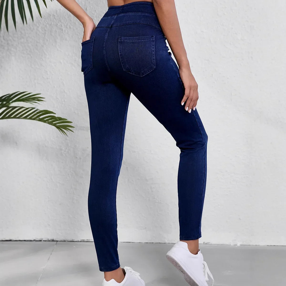 Alessia Broek | Dames Skinny Broek met Hoge Taille en Stretch Pasvorm