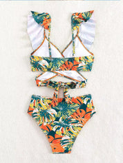 Angélica Bikini Set | Trendy Hoge Taille Bikini met Speelse Print en Comfortabele Pasvorm